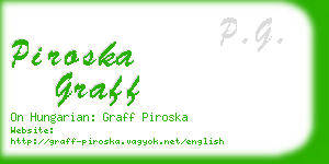 piroska graff business card